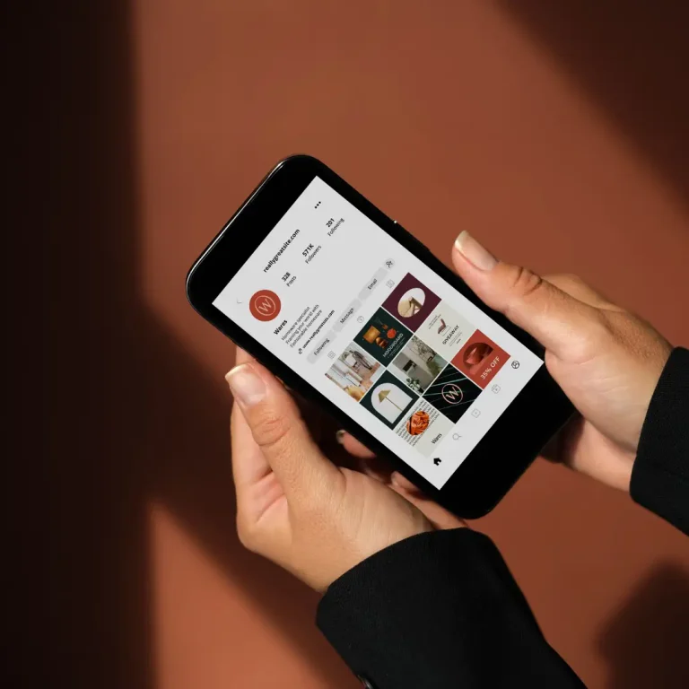 hands holding a mobile phone